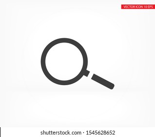 Magnify Vector icon . Lorem Ipsum Illustration design