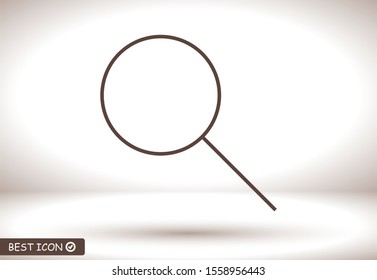Magnify Vector icon . Lorem Ipsum Illustration design