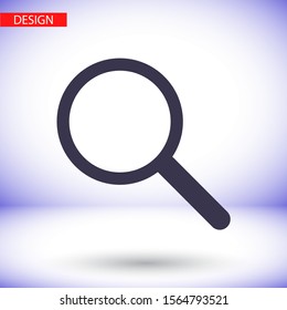 Magnify Vector icon . Lorem Ipsum Illustration design