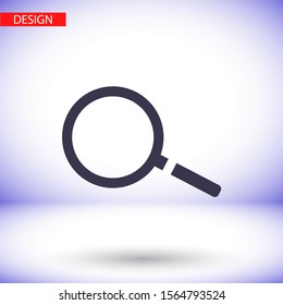 Magnify Vector icon . Lorem Ipsum Illustration design
