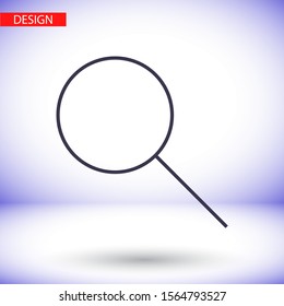 Magnify Vector icon . Lorem Ipsum Illustration design