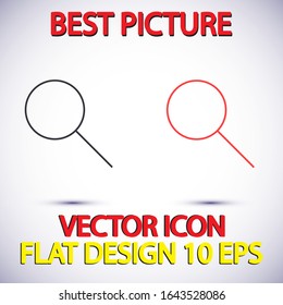 Magnify Vector icon . Lorem Ipsum Illustration design