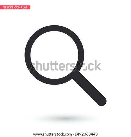 Magnify Vector icon . Lorem Ipsum Illustration design