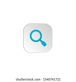 Magnify vector icon, vector sign