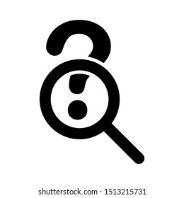 magnify - zoom - lupe icon vector design style template