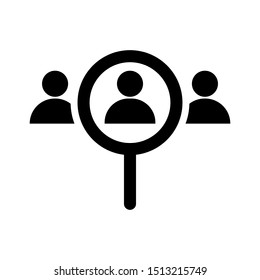 magnify - zoom - lupe icon vector design style template
