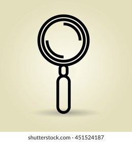 magnifyiing glass isolated icon design, vector illustration  graphic 