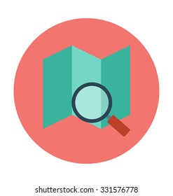 
Magnifying Colored Vector Illustration
