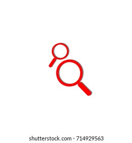 Magnifying glass. 3D icon