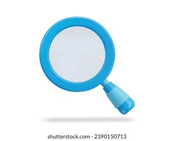 magnifying glass 3d vector icon