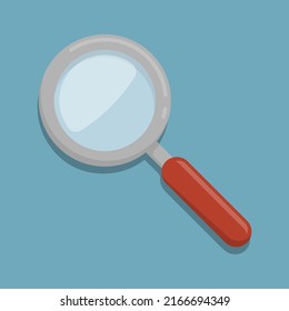 Magnifying glass. Analysis concept. Vector illustration. Eps 10.