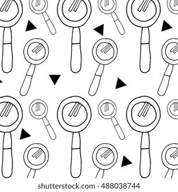 magnifying glass background