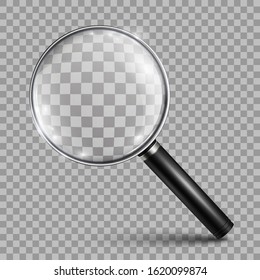 Magnifying glass, big tool instrument – vector