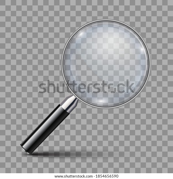 Magnifying Glass Big Tool Instrument Shadow Stock Vector (Royalty Free ...