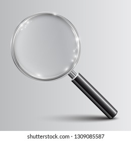 Magnifying glass, big tool with shadow – for stock