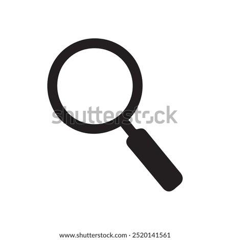 magnifying glass black and white icons on a background design.