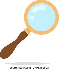 Magnifying Glass Cartoon Vector Icon for Search and Research Concept