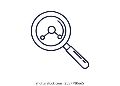 magnifying glass clip art free vector illustration on white background