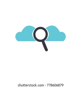 Magnifying glass and the clouds