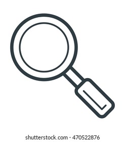 Magnifying Glass Colored Vector Icon 