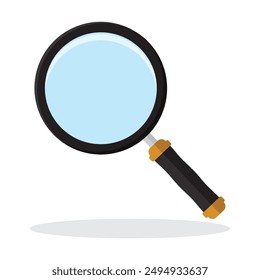 magnifying glass concept illustration, flat style vector illustration.