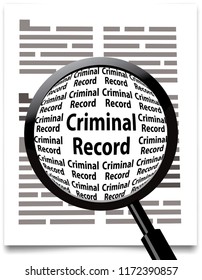 Magnifying Glass, Criminal Record 