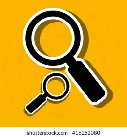 magnifying glass  design 