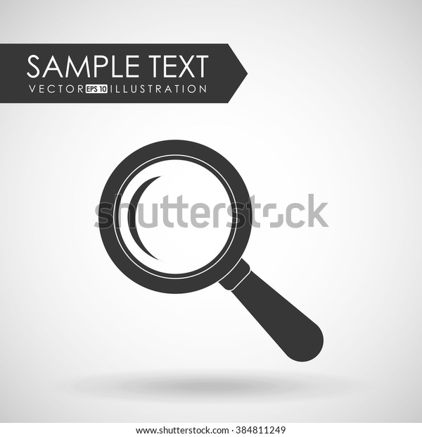 Magnifying Glass Design Stock Vector (Royalty Free) 384811249