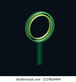 Magnifying glass design for application project