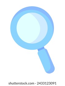 Vector de ilustración de diseño de lupa