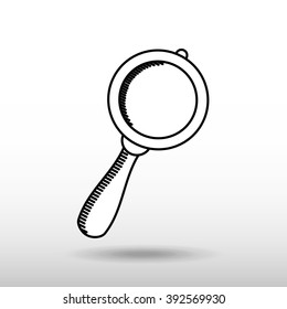 magnifying glass design, vector illustration eps10 graphic 