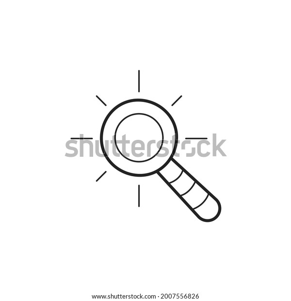 Magnifying Glass Doodle Hand Drawn Vector Stock Vector Royalty Free 2007556826 Shutterstock 7201