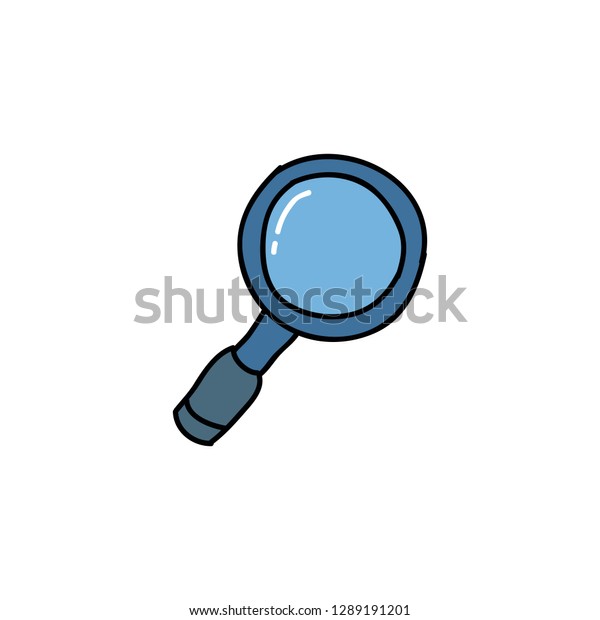 Magnifying Glass Doodle Icon Stock Vector Royalty Free 1289191201 Shutterstock 1089