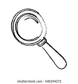 Magnifying glass draw icon vector illustration graphic design