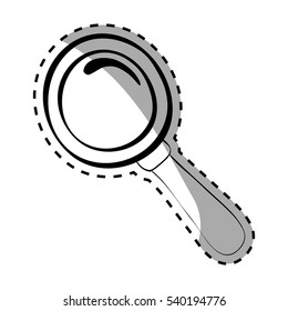 Magnifying glass draw icon vector illustration graphic design