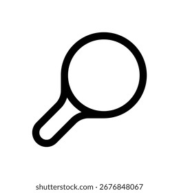 Lupa. Icono de Vector de trazo editable.