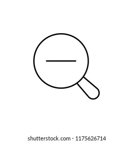 magnifying glass. Element of photography icon for mobile concept and web apps. Thin line magnifying glass can be used for web and mobile on white background