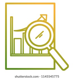 magnifying glass with financial document