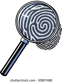Magnifying Glass Fingerprint