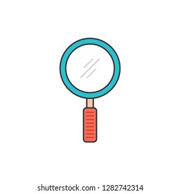 magnifying glass flat icon