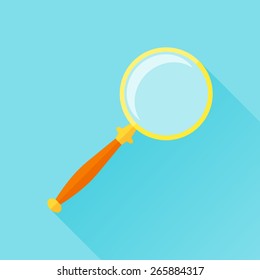 Magnifying glass flat icon