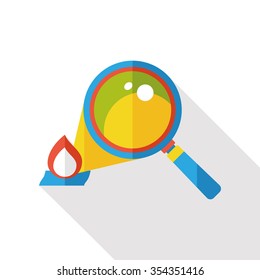 Magnifying glass flat icon