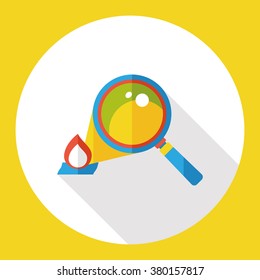 Magnifying glass flat icon