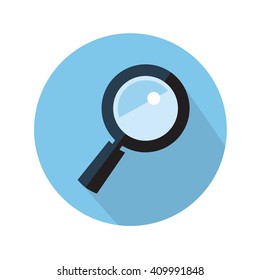 magnifying glass flat icon