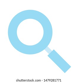 Magnifying glass flat icon illustration.