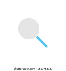 Magnifying glass flat icon vector