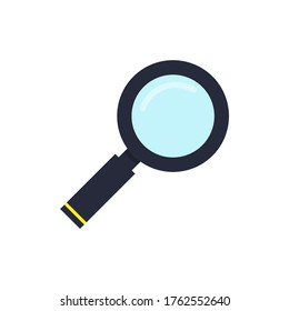 Magnifying glass flat, Magnifying glass icon, vector illustration isolated on white background