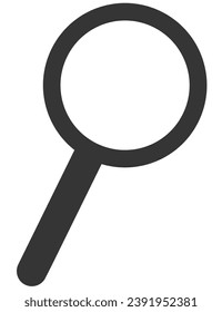 Magnifying glass flat icon vector isolated on white background.