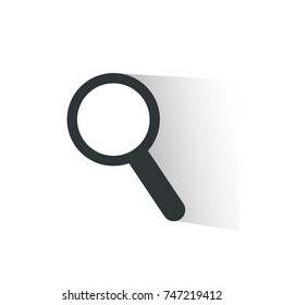magnifying glass flat icon vector