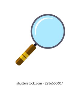 magnifying glass flat style vector icon for search